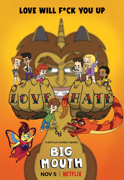 Plakat Serialu Big Mouth - Wszystkie Sezony i odcinki - Oglądaj ONLINE